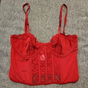 SHEIN Red Lace Chemise